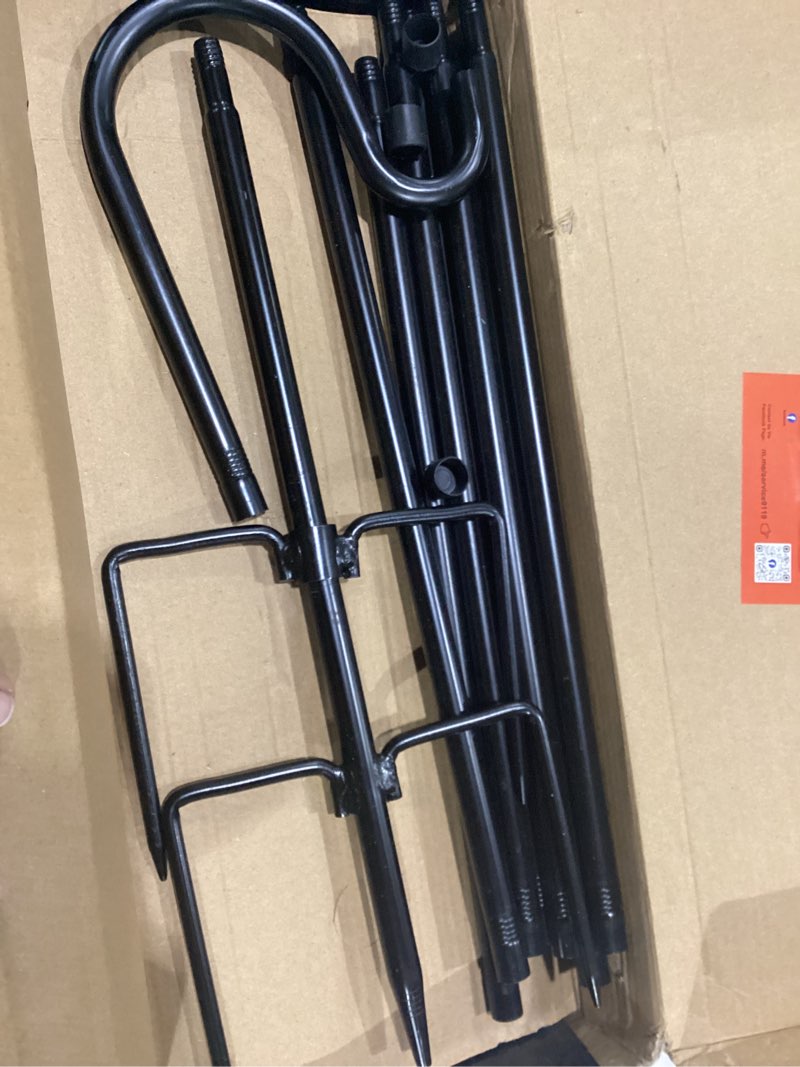 Condition photo showing Good Condition for ottsuls shepherd-hooks adjustable for bird-feeder lantern plant-hook garden-stake - plant stand hanger for outdoor flower basket, bird feeder hanger weddings decor 45 inch a-4 pack