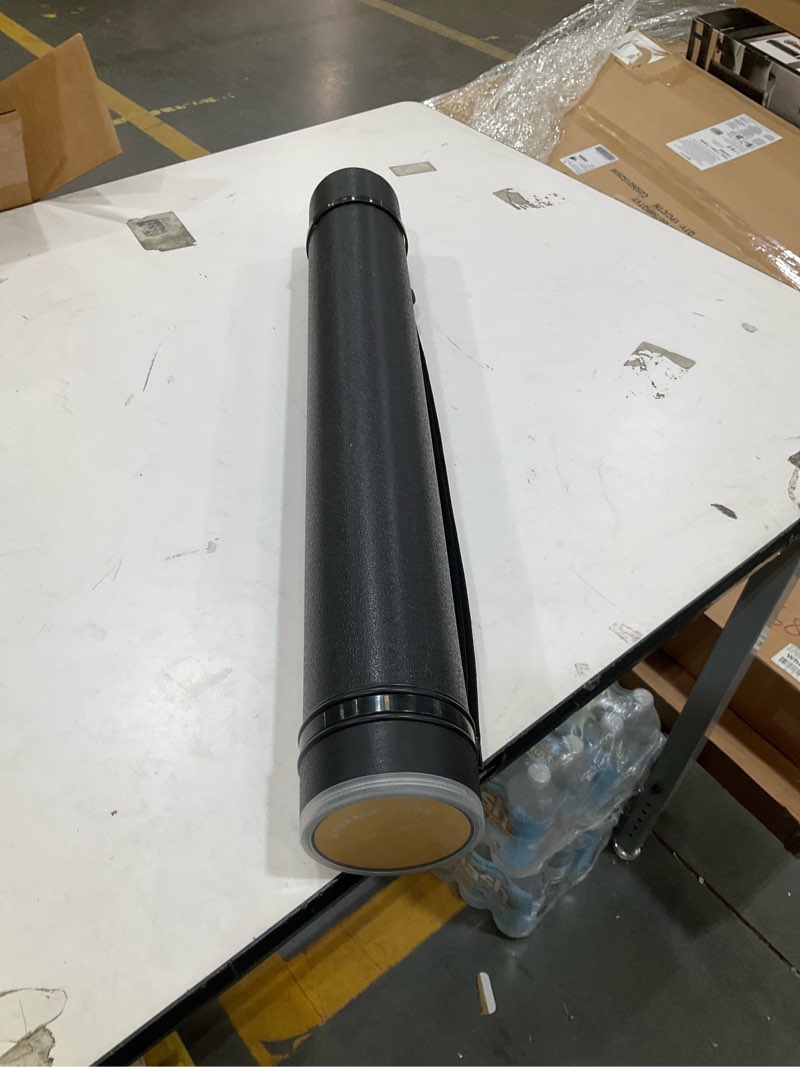 Condition photo showing Good Condition for transon durable poster storage tube with straps 24"-40" extendable for blueprints, artwork, maps, posters color black 1 pack-black