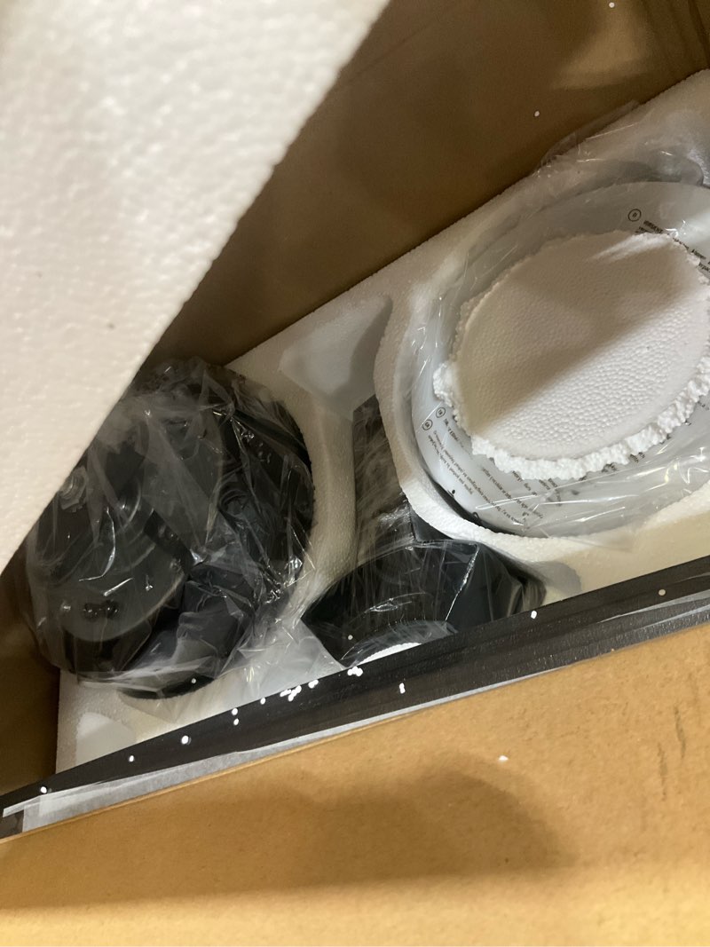 Condition photo showing Good Condition for ohniyou 42'' low profile ceiling fan with lights, remote/app control, black | flush mount, dimmable 3cct led, quiet reversible dc motor; memory function, 4400 cfm, for indoor bedroom kitchen black 42 inch with light