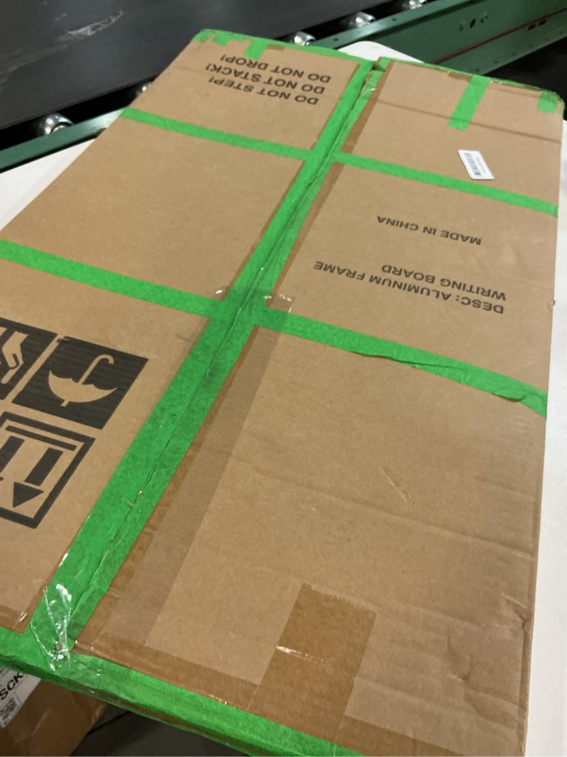 Condition photo showing Good Condition for Double-Sided Magnetic Whiteboard, 30" x 20" Dry Erase Board, Aluminum Frame White Board for Wall, Hanging Mounting White Board Dry Erase Marker Board with 4 Markers, 1 Pen Tray White 30'' x 20''