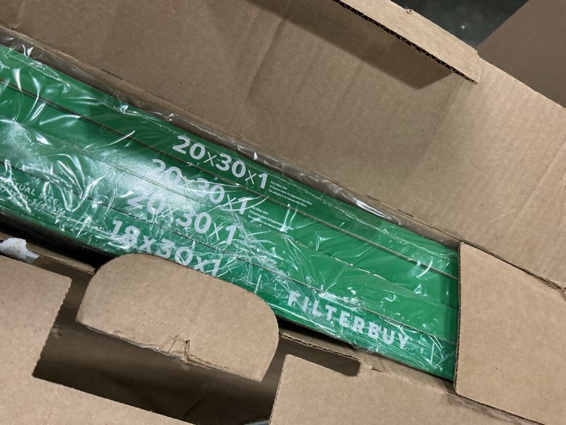 Condition photo showing Good Condition for filtrete 20x30x1 ac furnace air filter, merv 8, mpr 700, tough on pollen, easy on airflow, 3-month pleated 1-inch electrostatic air cleaning filter, 4-pack (actual size 19.880 x 29.880 x 0.8125 in)