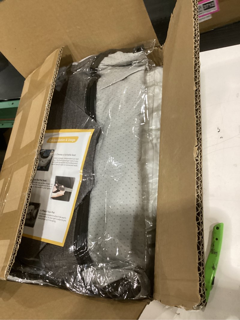 car seat for small & medium-sized dogs & cats up to 25 lbs – cushy, roomy, washable, carrier seat wi