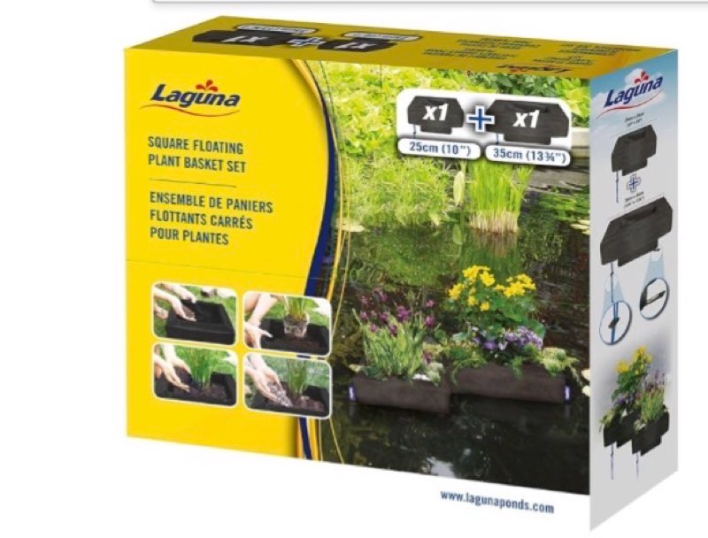 LAGUNA SQUARE FLOATING PLANT BASKET SET