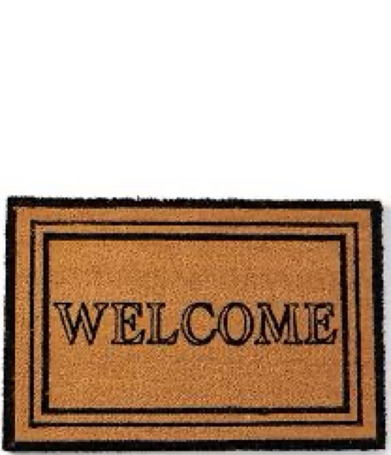 Felpudo De Fibra De Coco Ingreso 25 X 35 Cm 25 Cm Liso Marrón ( similar )