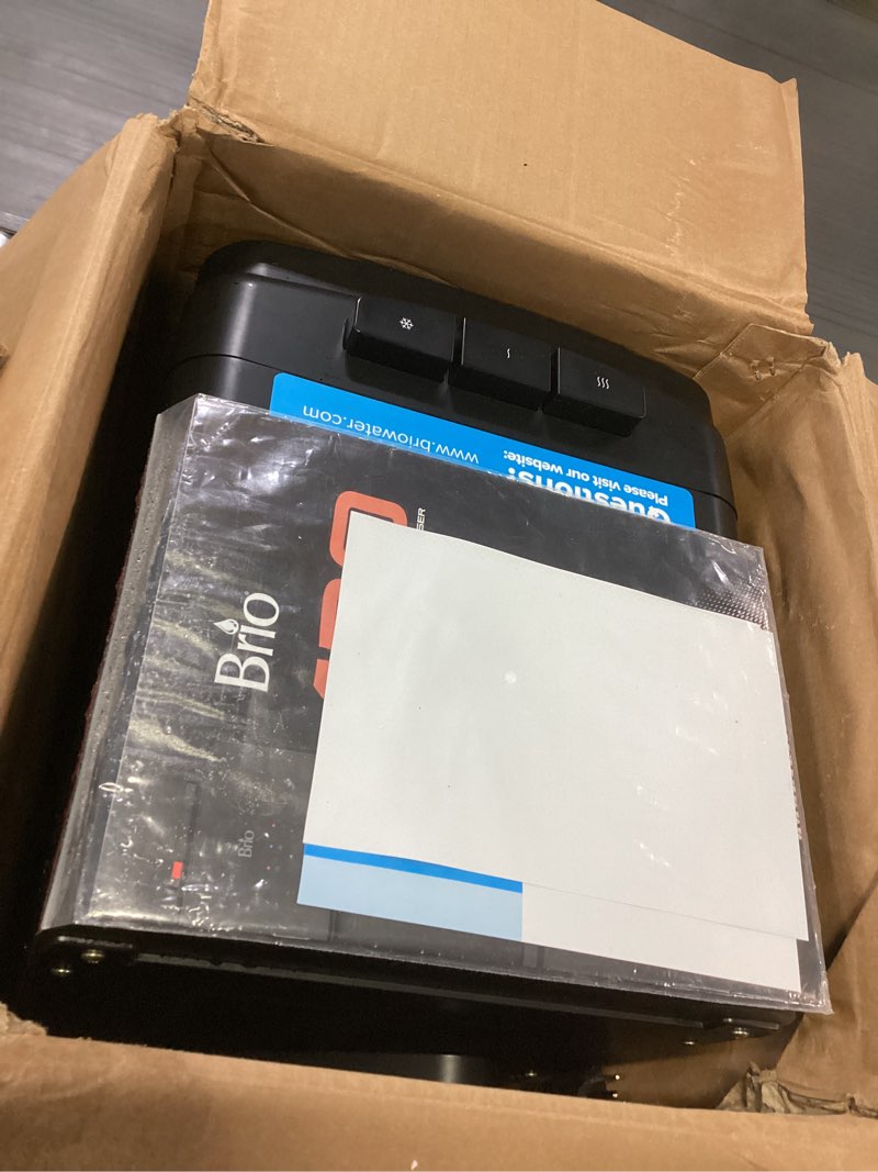 Condition photo showing As Is for Brio 130 Series Bottom Load Water Cooler Dispenser for 5 Gallon Bottles, Hot, Room & Cold, Great for Home or Office, Child Safety Lock, Empty Bottle Alert, Energy Star 3.0, Black