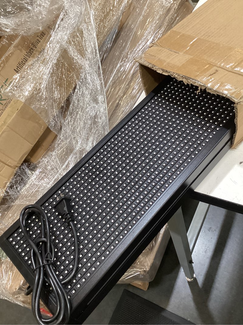 Condition photo showing Good Condition for hs programmable scrolling led sign outdoor digital open neon p10 39''x8'' | 5000nits outdoor full-color, wifi programmable electronic message display board , easy to operate, for business store window full color p10 39''x8''
