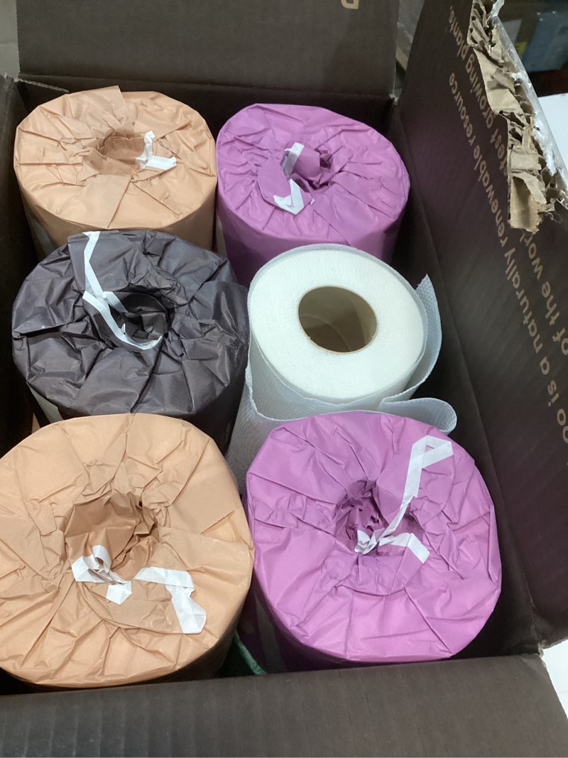 Condition photo showing Good Condition for Amazon Aware 100% 3-ply Bamboo Toilet Paper, Unscented, 12 Rolls, 350 Sheets per roll, Total 4200 Sheets, Plastic-Free 350 Count (Pack of 12)