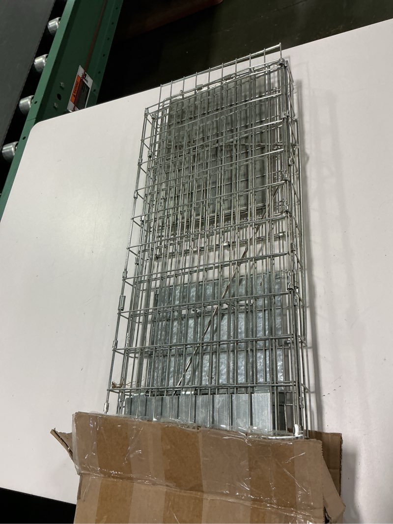 Condition photo showing As Is for Large Collapsible Humane Live Animal Cage Trap No-Kill Trapping Kit for Humane Catch Release Rabbits, Stray Cat, Squirrel, Raccoon, All Fit Sized Animals, Heavy Duty, 2-Door 31"x11.5"x12.5"