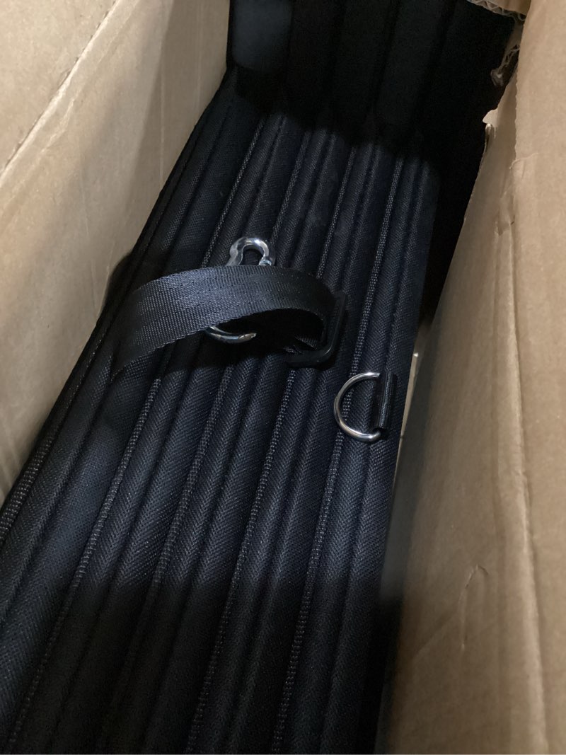 Condition photo showing As Is for Dog Steps for Car, Truck and SUV - Foldable Pet Stairs for Large Dogs with Non-Slip Rug Surface, Lightweight Dog Ramp Holds Up to 250lbs, 5 Steps (Black Metal Fram, 5 Steps) 5 Steps Black Metal Frame