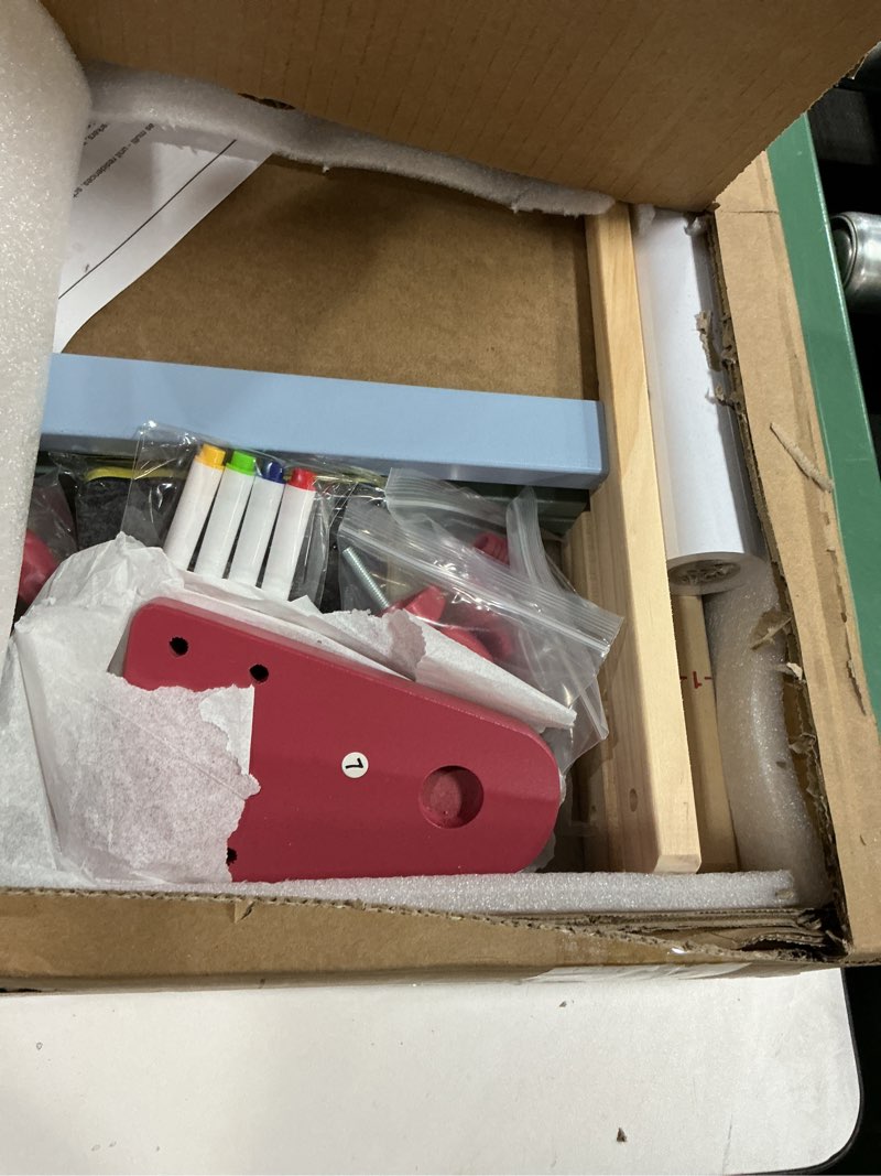 Condition photo showing Good Condition for WINGYZ Easel for Kids – 3-in-1 Art Easel with Chalkboard, Magnetic Whiteboard & Paper Roll, Adjustable Wooden Drawing Board for Home, Classroom & Outdoor, Creative Gift for Toddlers & Kids 2-12