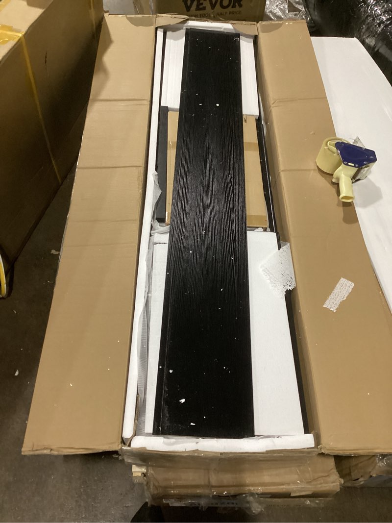 Condition photo showing Good Condition for IDEALHOUSE 70 inch TV Stand for 80" TVs, Mid Century Modern Entertainment Center with Storage Drawer & Open Shelves, Wood Media Console Cabinet for Living Room/Bedroom, White