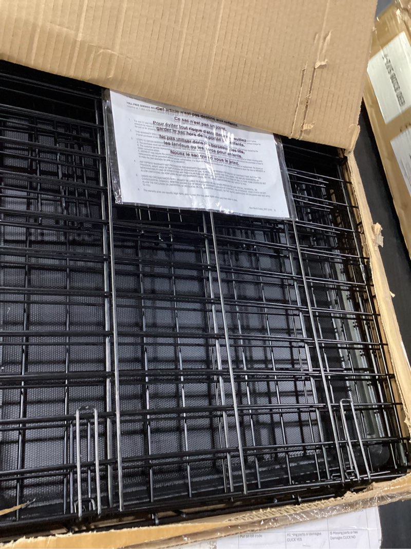 Condition photo showing New/Like New for midwest homes for pets 30-inch new world crate for medium breeds, 21-40 lbs, single door folding dog crate, leak-proof tray & secure latch, portable, durable & easy to assemble