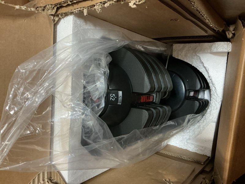 Condition photo showing New/Like New for 22LBS/25LBS/52LBS Single/Pair Adjustable Dumbbells Set Premium Rubber Coated Dumbbell Set with Secure Locking Mechanism for Safe & Customizable Strength Training