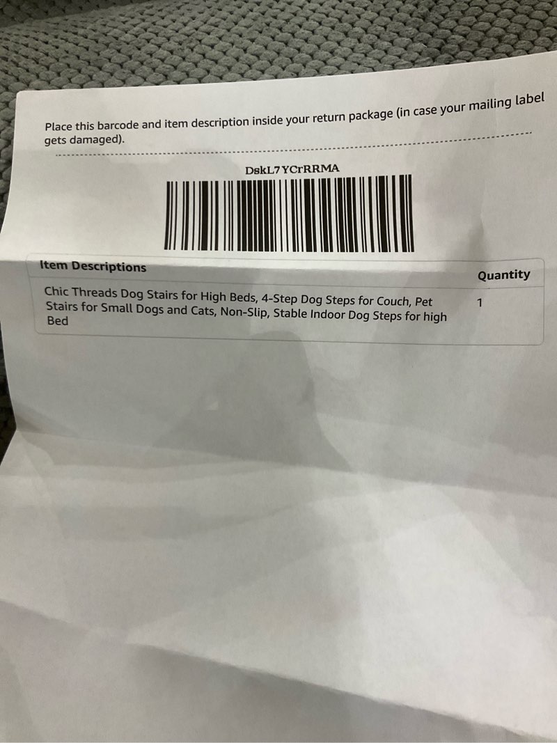 Dog stairs for high beds