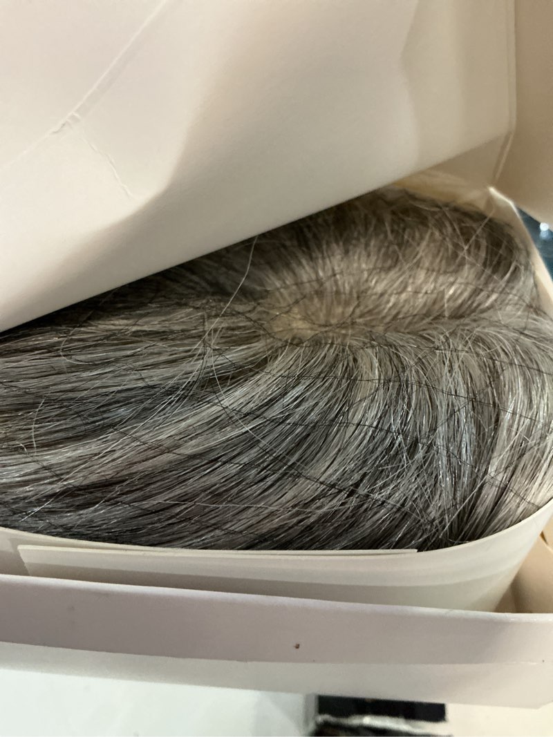 Condition photo showing New/Like New for hair toppers for women real human hair? 360°3d cover toppers hairpieces for women with thinning crown wispy clip in bangs realistic scalp hairline