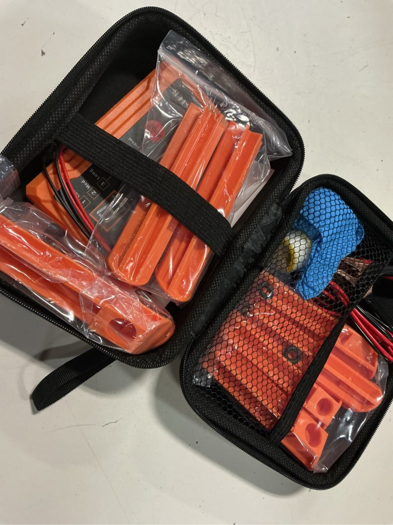 Condition photo showing New/Like New for universal fuel injector tester and cleaner tool kit, diy cleaning tool kit, 8 pulse modes, 4 wire dual channel for 2 fuel injectors, 8 size cleaning adapters, 12v/5v output power injector cleaner tester tool kit