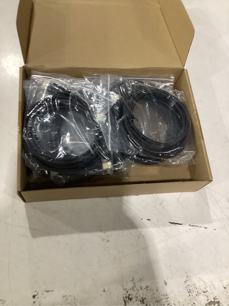 Condition photo showing New/Like New for 10k 8k hdmi cable 6.6ft 10-pack, 48gbps ultra high speed hdmi 2.1 cable braided hdmi cord 8k@60hz, 4k@120hz, earc, hdr10+, hdcp2.3 for monitor, ps5/ps4, roku tv, blu-ray, laptop, hdtv