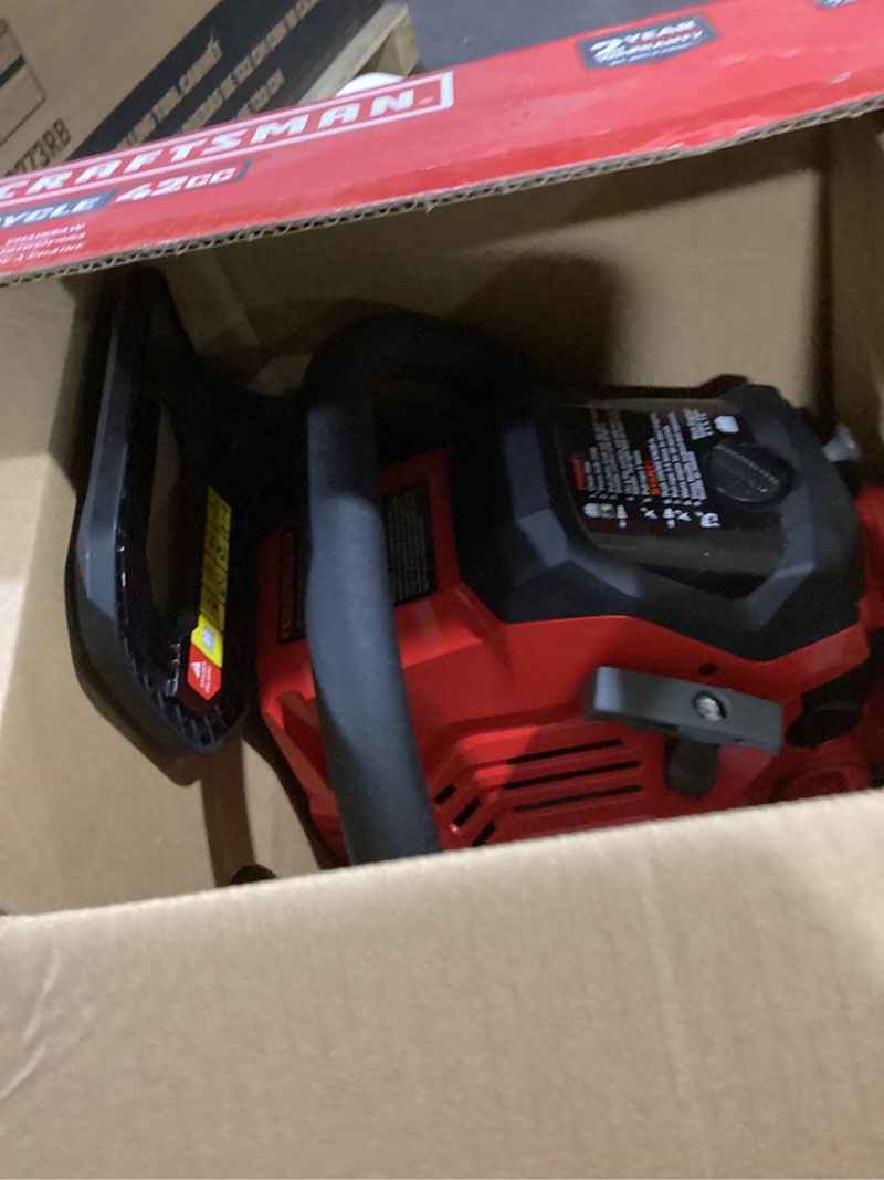 Condition photo showing Good Condition for craftsman s1800 42-cc 2-cycle 18-in gas chainsaw
