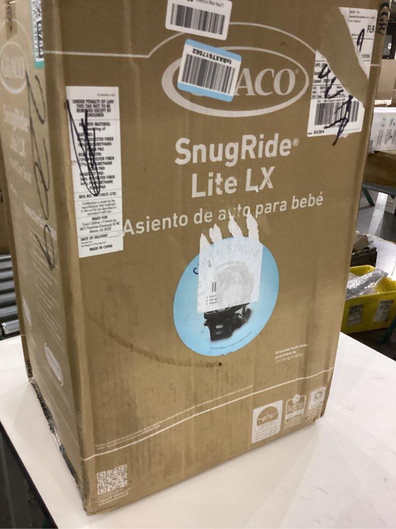 Condition photo showing New/Like New for Graco SnugRide Lite LX Infant Car Seat, Lightweight Rear-Facing Seat for Babies 4–30 lb, 4-Position Adjustable Base, LATCH Installation & ProtectPlus Engineered, Studio