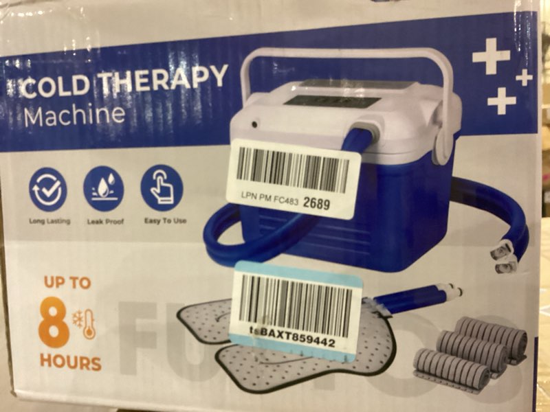 Condition photo showing New/Like New for Cold Therapy Machine for Knee & Shoulder Pain Relief, Post-Surgery Recovery, Cryotherapy for Muscle Recovery, Sports Injuries, Digital Timer, Quiet Pump, Universal Ice Pad