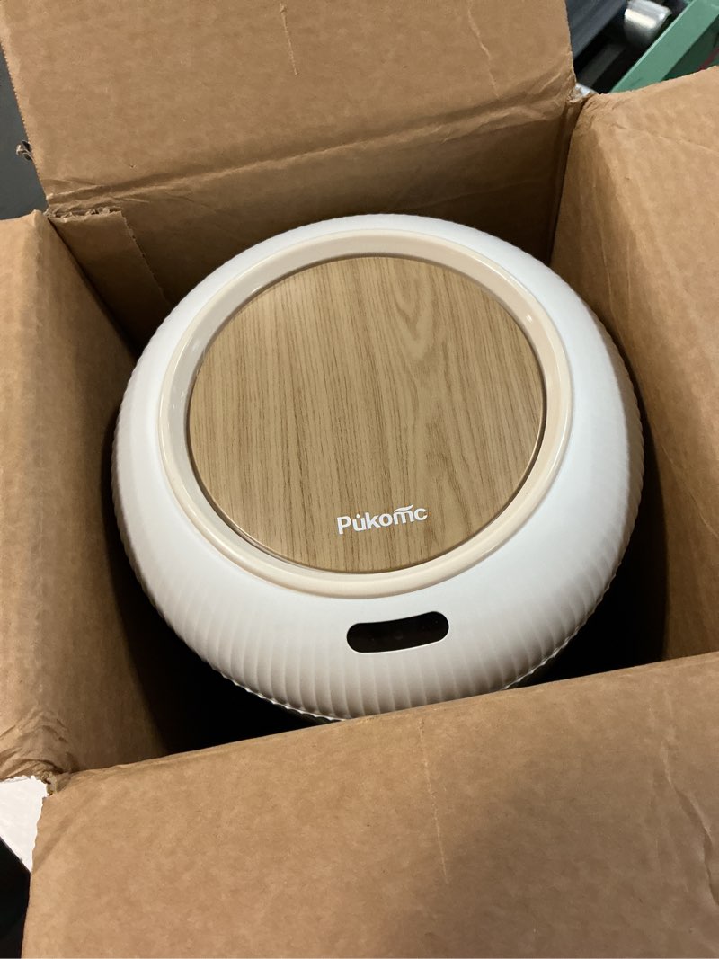 Condition photo showing Good Condition for pukomc smart sensor wastebasket, convenient and hygienic easy to use | technology sensor waterproof wastebasket plastic trash can for kitchen, bathroom, bedroom, living room, office and outdoor 1 pack white