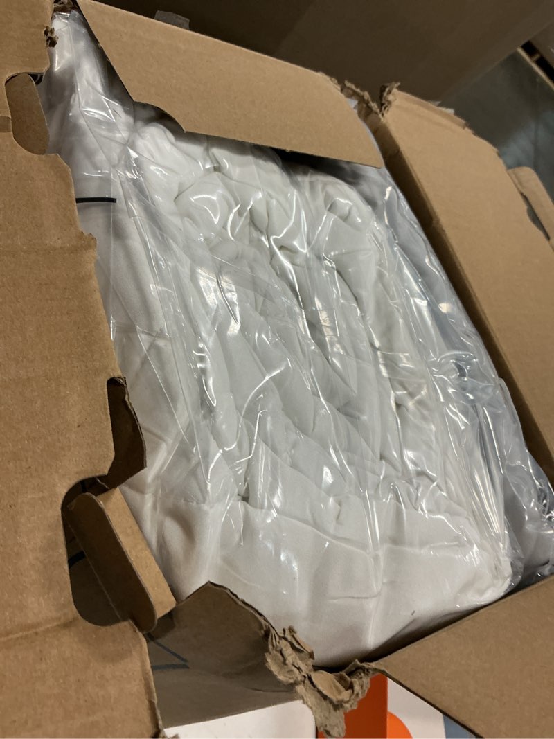 Condition photo showing Good Condition for Bedsure Queen Comforter Set - 7 Pieces Reversible White and Grey Bedding, Queen Bed Set for All Seasons, Bed in a Bag with Down Alternative Comforter, Grey Sheets, Pillowcases & Shams Queen 11 - White