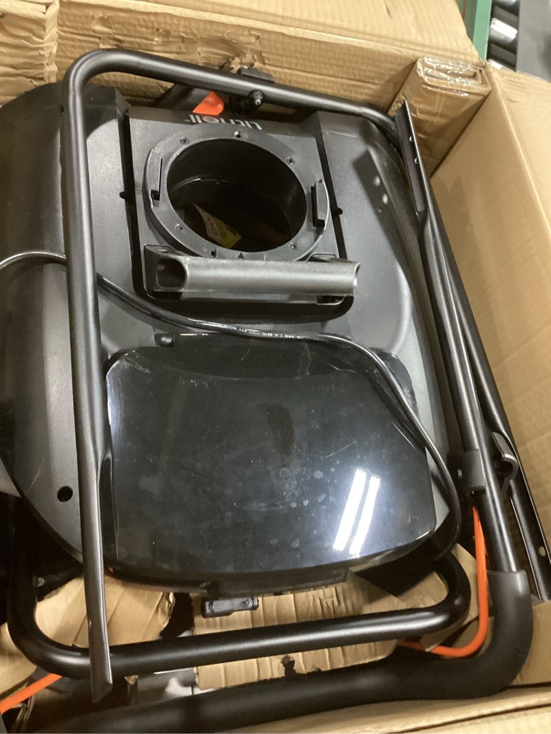 Condition photo showing As Is for Litheli 2X20V Cordless Snow Blower, 20 Inch Snow Thrower with 4.0Ah Battery, Electric Snow Blowers with LED Spotlight and Brushless Motor for Walkways and Driveways 2X20V U20 Battery