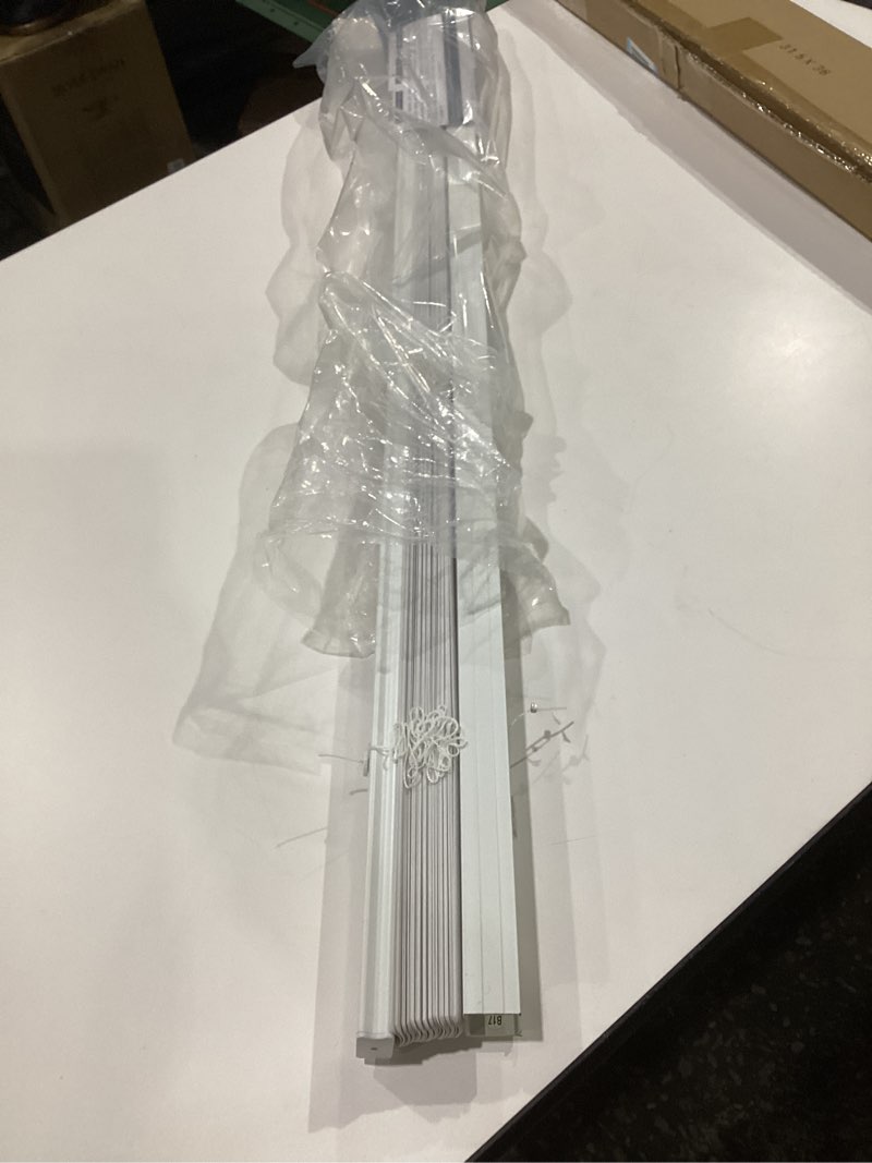 Condition photo showing Good Condition for LazBlinds No Tools No Drill Cordless Cellular Shades, Blackout Light Blocking Honeycomb Shades for Home, Thermal Insulation Blinds for Windows, White Blackout-white , SIMILAR TO STOCK PHOTO, SIZE IN PHOTO