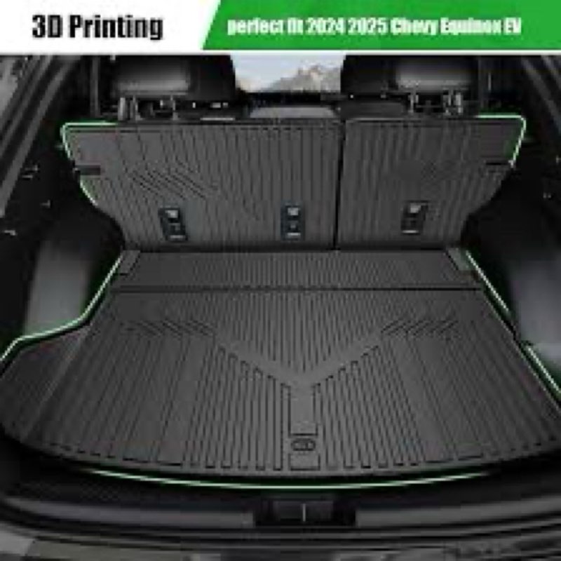 Cargo Mat Backrest Mats for 2024 2025 Chevrolet Chevy Traverse Accessories, All-Weather TPE Cargo Liner Trunk Mat Seat Back Cover(24-25 7/8 Seats-3rd Row Backrest Mats&Cargo Mat)
