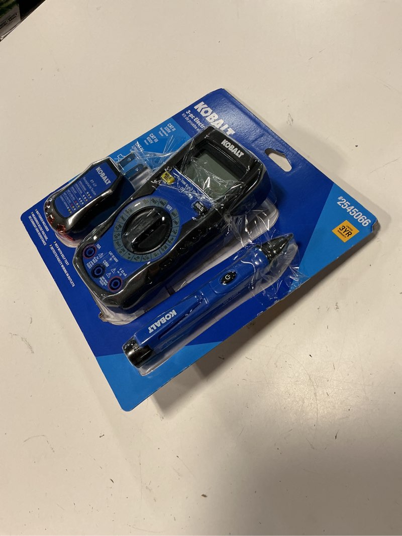 Condition photo showing As Is for kobalt digital display specialty meter 10 amp 50-1000v