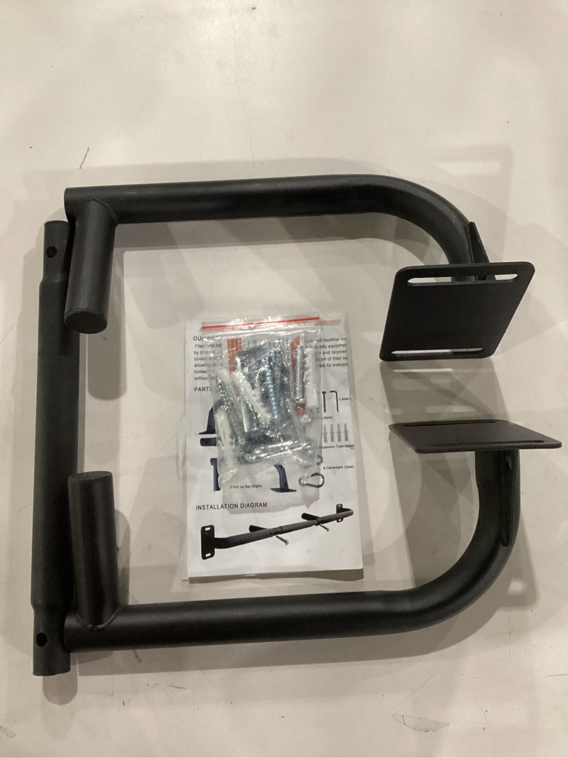 Condition photo showing Good Condition for fitarc joist mount pull up bar, wall chin up bar ceiling mount for beams, heavy duty steel construction, home gym equipment -patent pending wall mounted fit for 32-36in stud, 7-8ft beams