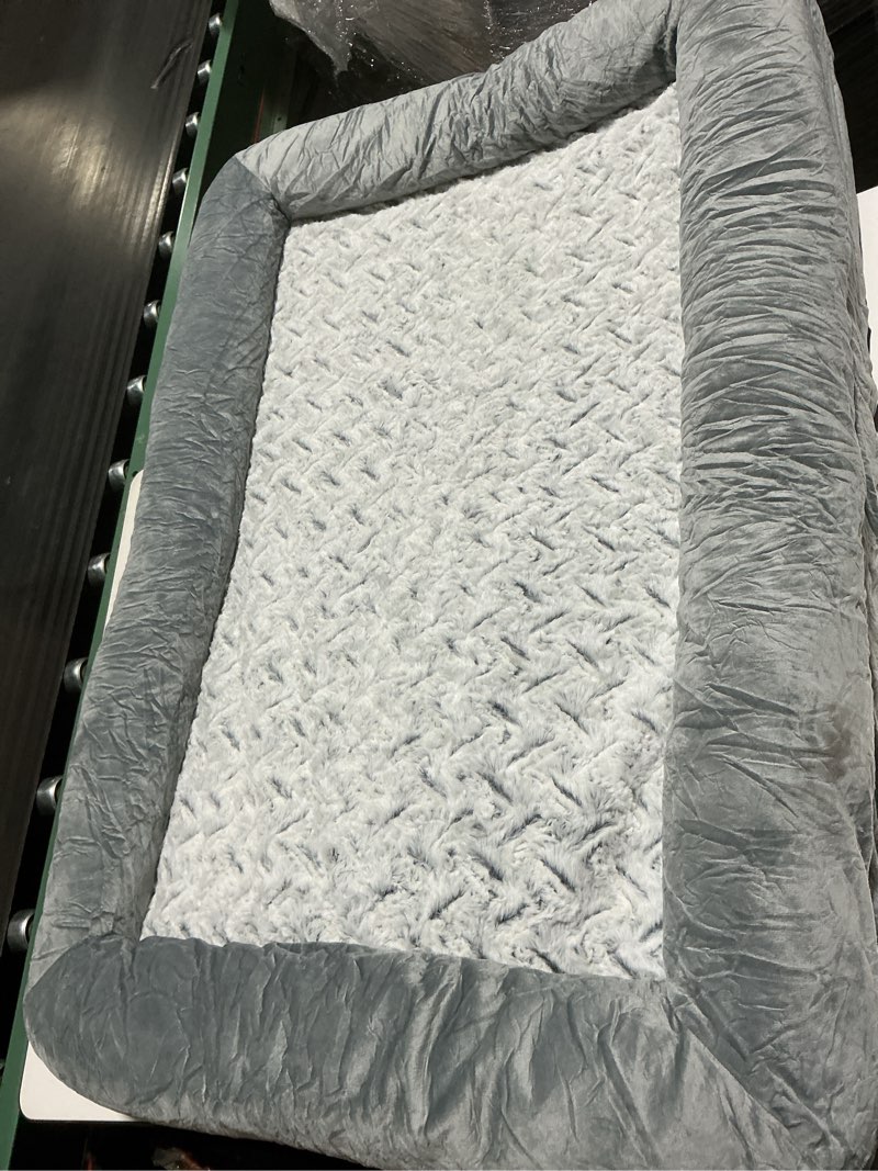 Condition photo showing Good Condition for WNPETHOME XL Extra Large Dog Bed, Washable Dog Couch with Removable Waterproof Cover, Orthopedic Large Pet Sofa Bed with Bolster Sides for Sleeping Grey X-L (41x28x7in)