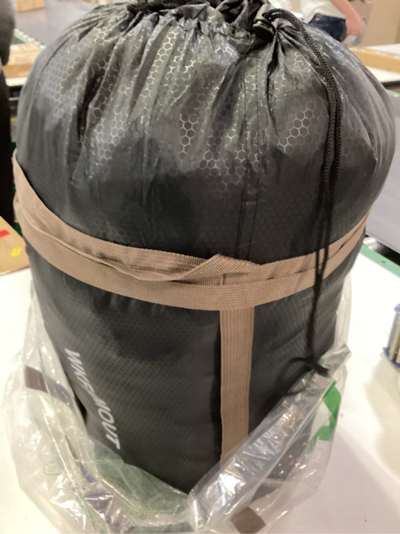 Condition photo showing Good Condition for XL 10 Degree Sleeping Bags Waterproof for Adults 350GSM Machine Washable with Compression Sack for 3-4 Season Camping Outdoor 50F-Olive 4.7lbs-Left