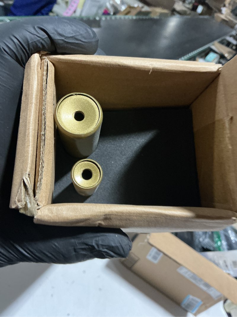 Condition photo showing Good Condition for Double Curtain Rods 36 to 72 Inches with Solid Aluminum Alloy Brackets, 1 Inch Adjustable Drapery Rod, Heavy Duty Dual Curtains Rod for Window, Sliding Door, Bedroom Decoration, Warm Gold Warm Gold 36"-72"