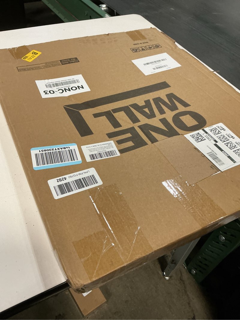 Condition photo showing New/Like New for one wall 16x20 inch floating frame, black wood double glass float picture frame display 16x20/11x14 inch photos or plant or petal specimens for wall hanging - mounting accessories included black 16x20