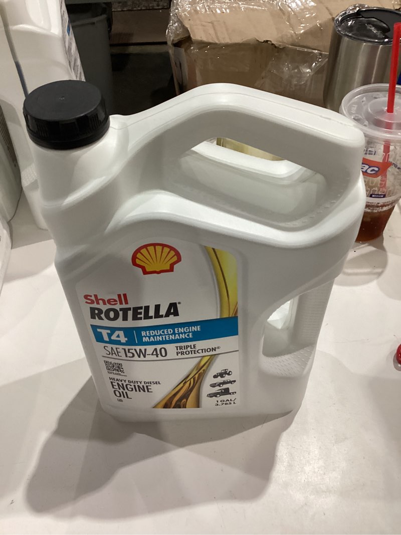 Condition photo showing Good Condition for shell rotella t4 triple protection 15w-40 diesel motor oil  1 gallon