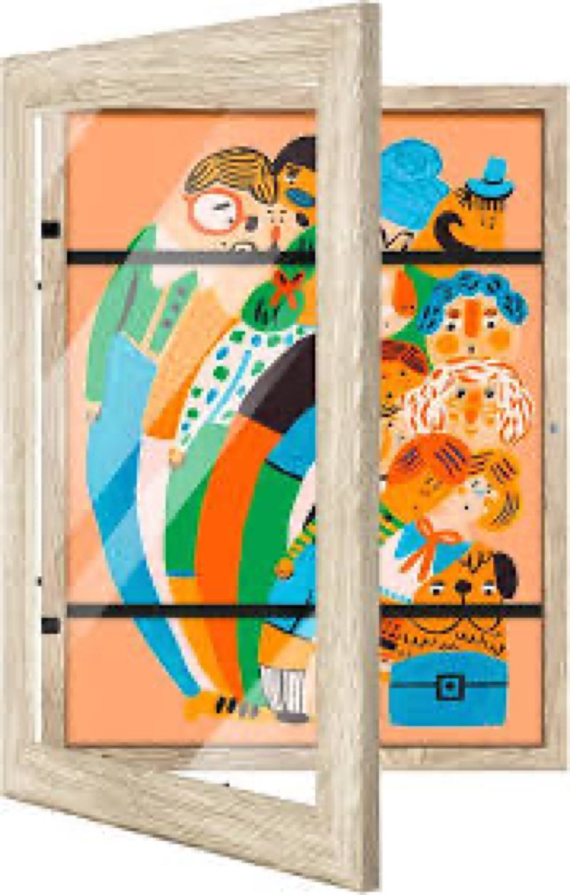 WUIRCCX 9x12 Kids Art frame, Front Opening with HD Glass, Horizontal and Vertical Art Display For Kids Artwork,Photos, Crafts, Drawing(Brown,3 - Pac Newltem