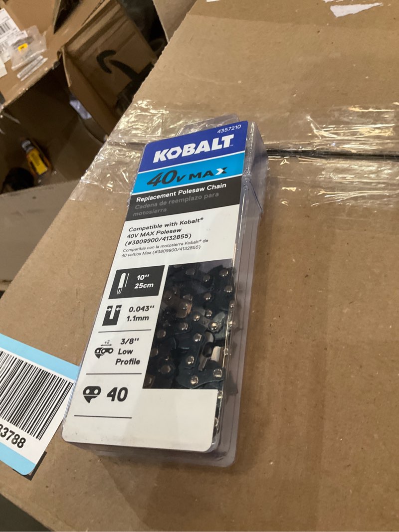 kobalt 40v 10" rplt pole saw chain