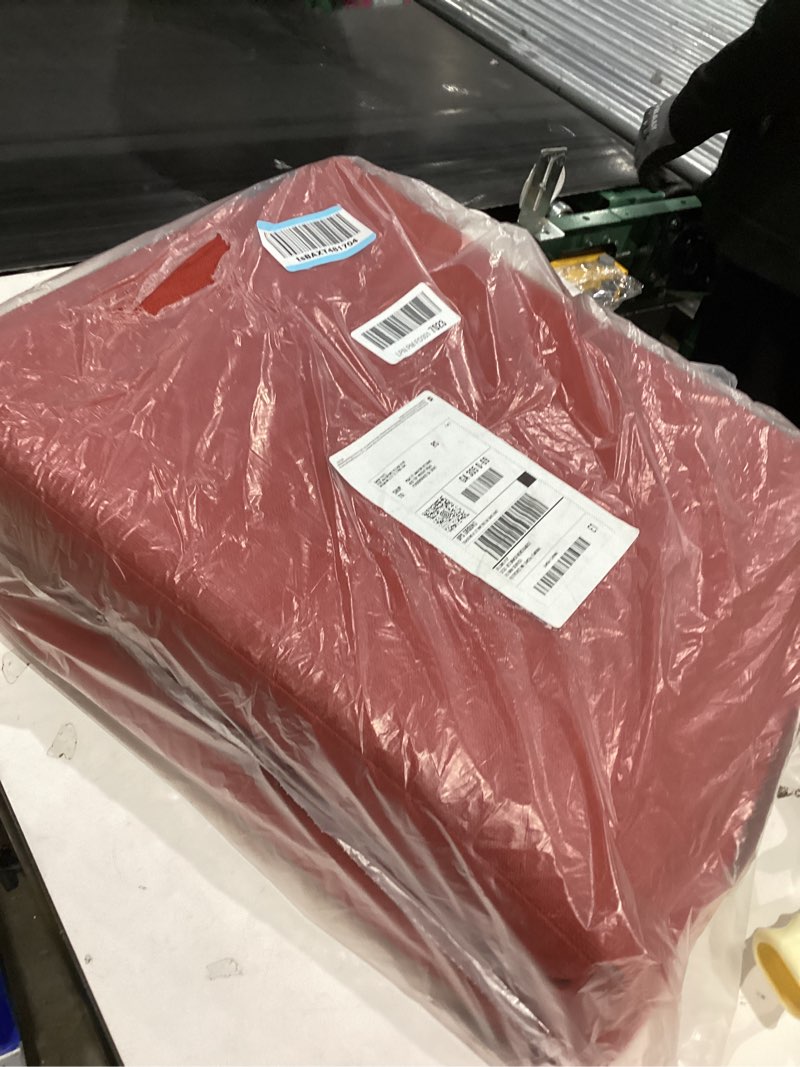 Condition photo showing Good Condition for Favoyard Outdoor Bench Cushion 36 x 14 Inch Rainproof Patio Furniture Cushions 3-Year Color Fastness Garden Settee Porch Pads with Ties, Red Red 36 x 14 x 3 In