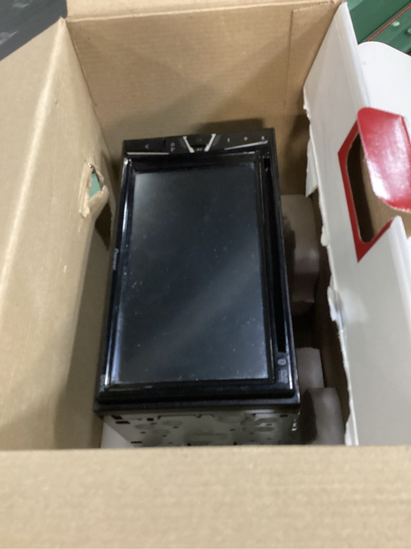 Condition photo showing As Is for pioneer dmh-1600nex 6.8" double-din digital multimedia receiver - built in bluetooth, wired apple carplay and android auto, touchscreen, rear camera input