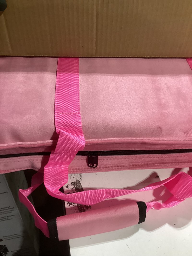 Condition photo showing Good Condition for American Mahjong Game Set, 166 White Tiles, 4 All-in-One Color Rack/Pushers, Complete Mahjong Tiles Set with Pink Carrying Bag (Mahjong)