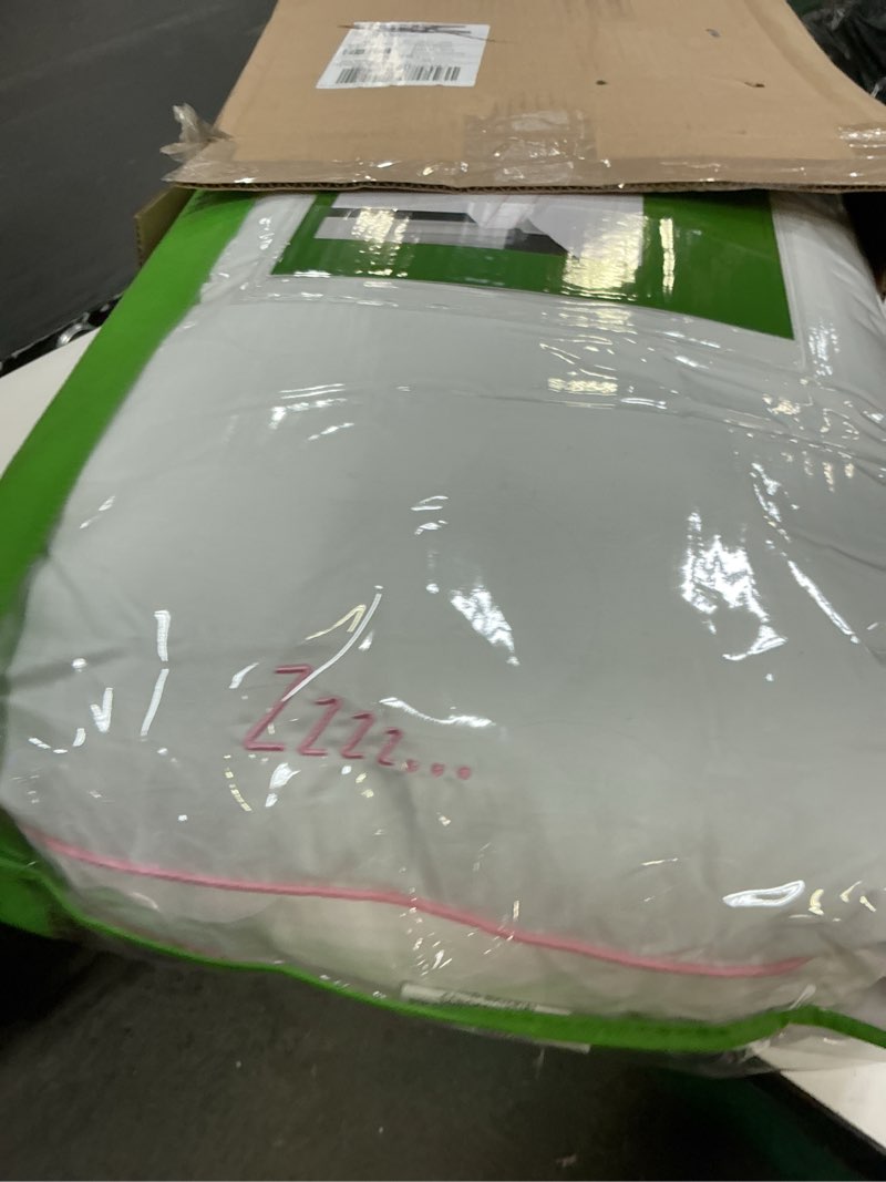 Condition photo showing New/Like New for kate spade new york endless loft pillow 18" x 36", medium firm pillow with foam-core and 2" gusset for maximum support, best for back or side sleepers, king, white