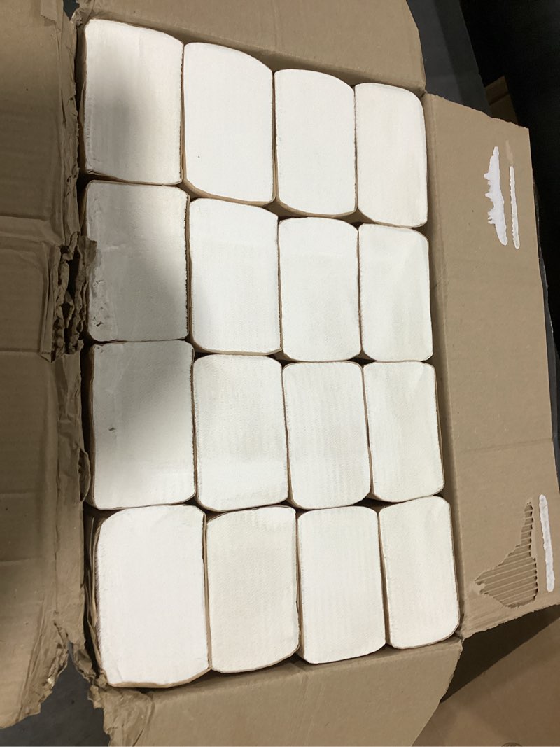 Condition photo showing Good Condition for amazoncommercial 2-ply white xl multifold paper towels, absorbent, compatible with universal dispensers, fsc certified, 115 sheets per pack (16 packs)