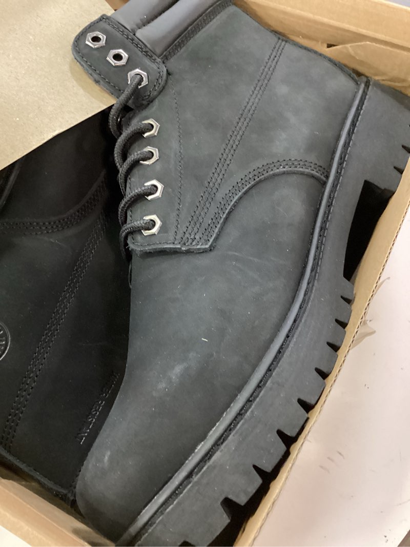 Condition photo showing Good Condition for work boots for men waterproof soft toe non slip comfortable leather workboots 10.5 black-waterproof
