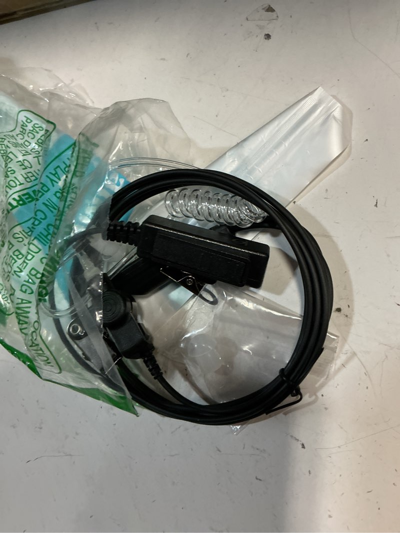Condition photo showing Good Condition for pd682 acoustic tube earpiece headset compatible with hytera radio pd600 pd602 pd662 pd680 pd685 hp602 x1p x1e etc, pu material, black