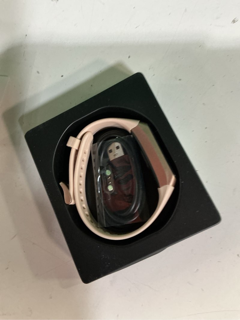 Condition photo showing Good Condition for fitness tracker with step counter/calories/stopwatch, activity tracker, health tracker with heart rate monitor, sleep tracker,1.10''amoled touch color screen, pedometer watch for women men pink