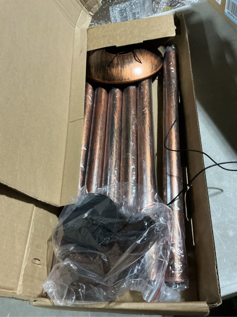 Condition photo showing Good Condition for woodstock chimes signature collection, moonlight solar chime, 29'' bronze decor designs - solar chimes wind chimes for outdoor, patio, home or garden décor (moonbr)