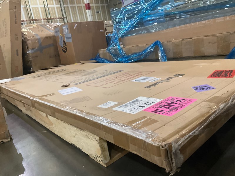 Condition photo showing As Is for brisafe Home Gym Mirror 360° Swivel on Wheels, 75" X 36" Extra Large Full Body Rolling for Yoga, Nan