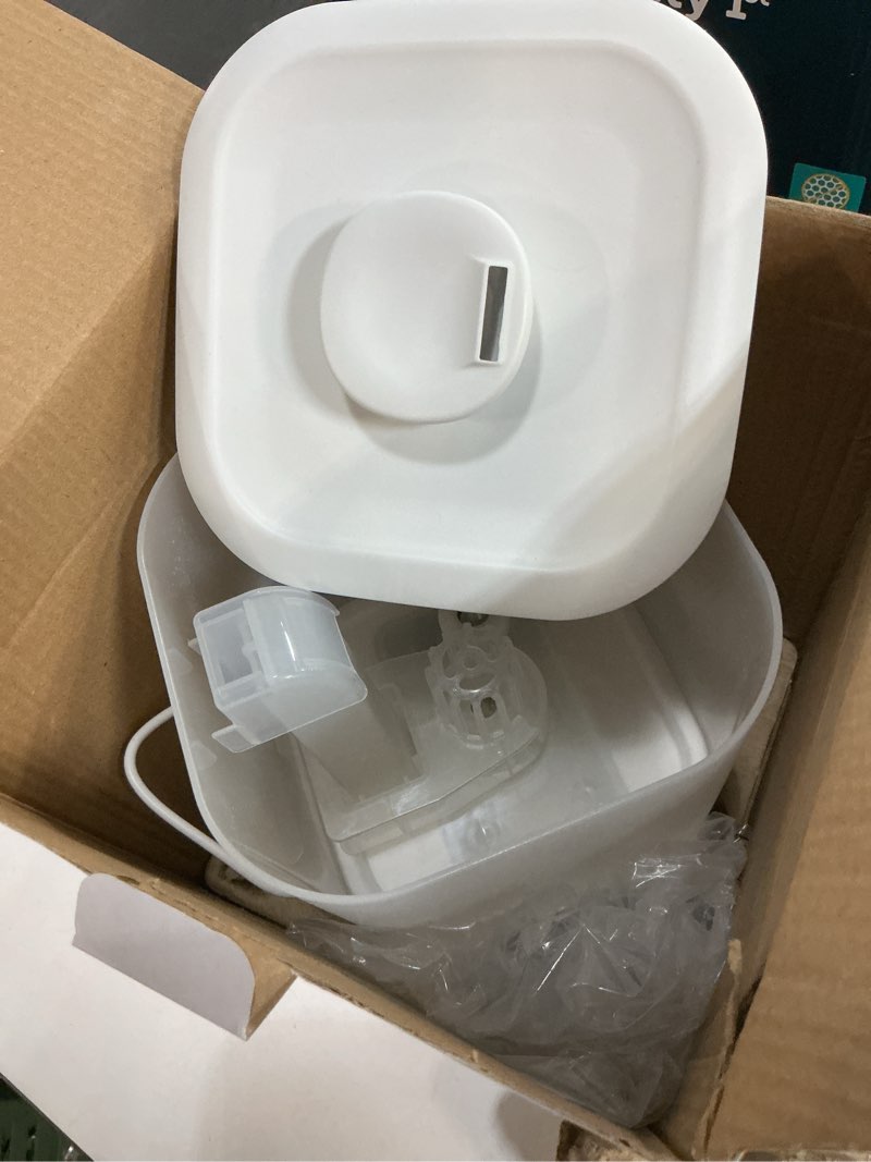 Condition photo showing As Is for safety 1st easy-fill cool mist humidifier, white