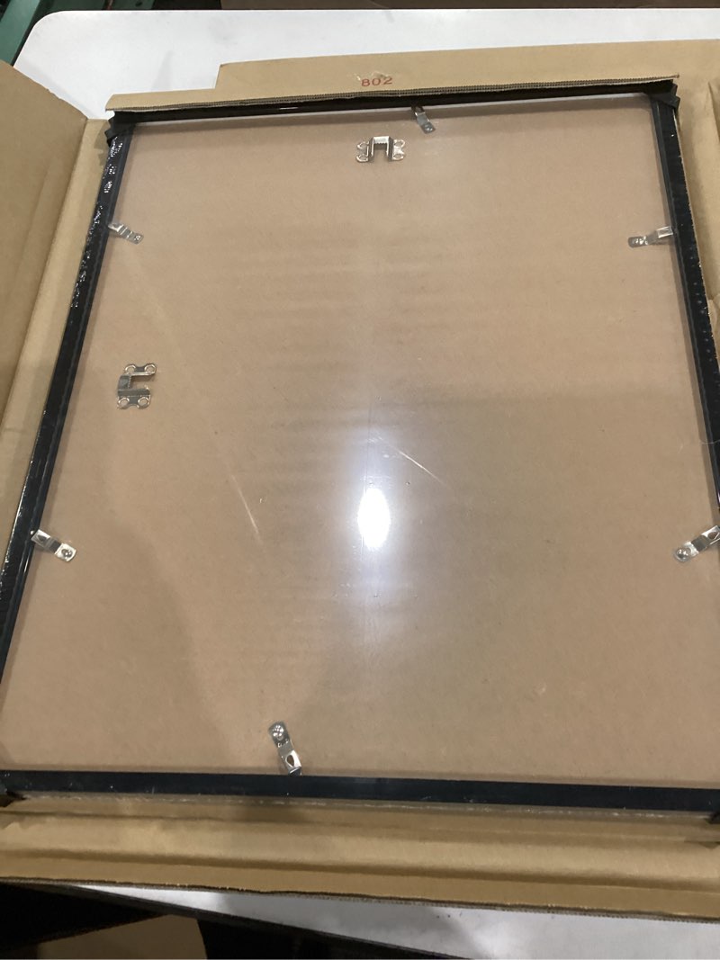 Condition photo showing Good Condition for lavie home 16x20 picture frame for wall display, 16x20 black picture frame with hd plexiglas, 16 x 20 poster frame 1 pack, display frame for vertical or horizontal, classic collection